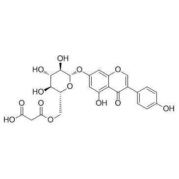6''-O-Malonylgenistin (Malonylgenistin) 化学構造