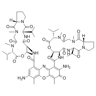 7-Aminoactinomycin D (7-AAD)  Chemical Structure