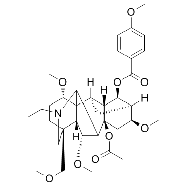 Foresaconitine (Vilmorrianine C) Chemische Struktur