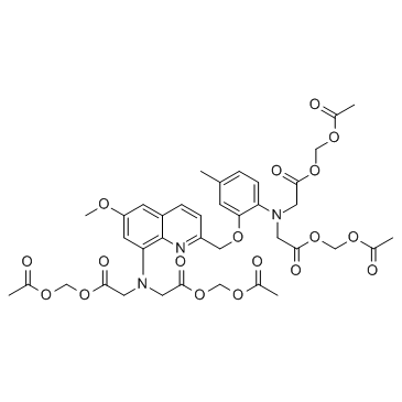 Quin-2AM (Quin-2 acetoxymethyl ester) 化学構造