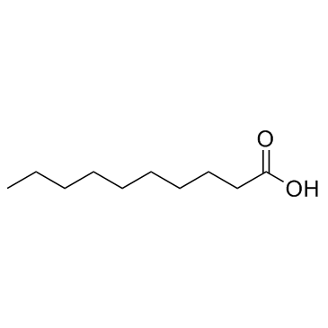 Decanoic acid التركيب الكيميائي