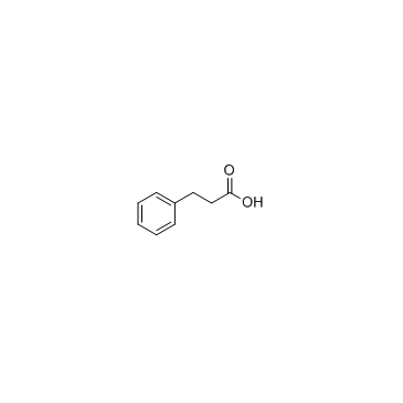 Hydrocinnamic acid (3-Phenyl-n-propionic acid) 化学構造