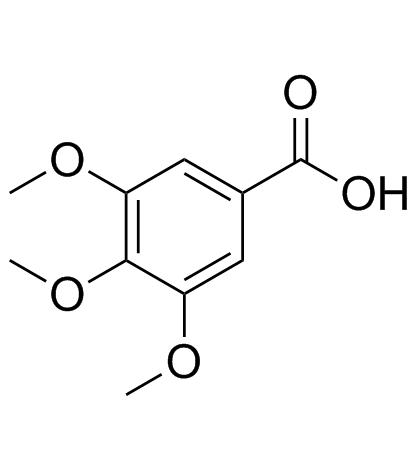 3,4,5-Trimethoxybenzoic acid (Eudesmic acid) 化学構造