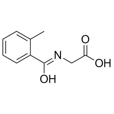 2-(2-Methylbenzamido)acetic acid التركيب الكيميائي