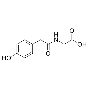 Hydroxyphenylacetylglycine Chemische Struktur