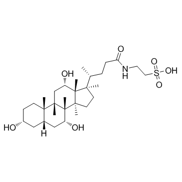 Taurocholic acid (N-Choloyltaurine) Chemical Structure