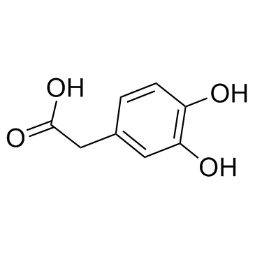 3,4-Dihydroxybenzeneacetic acid 化学構造