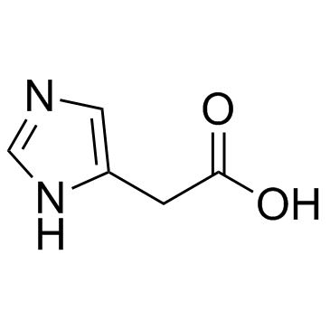 Imidazoleacetic acid 化学構造