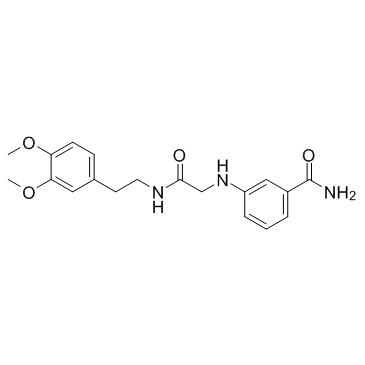 3-[[2-[[2-(3,4-Dimethoxyphenyl)ethyl]amino]-2-oxoethyl]amino]benzamide  Chemical Structure