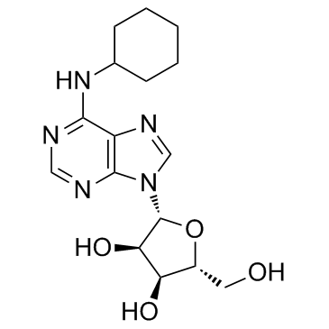N6-Cyclohexyladenosine (CHA) 化学構造