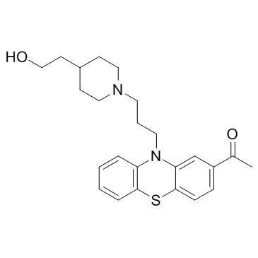 Piperacetazine 化学構造