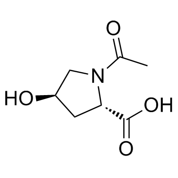 Oxaceprol (N-Acetyl-L-hydroxyproline) Chemical Structure