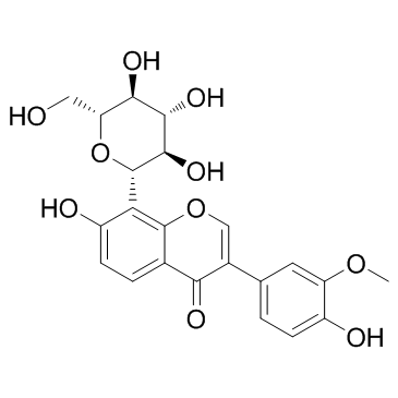 3'-Methoxypuerarin Chemische Struktur