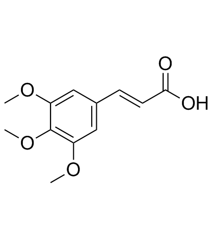 3,4,5-Trimethoxycinnamic acid  Chemical Structure