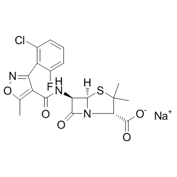 Flucloxacillin sodium Chemische Struktur
