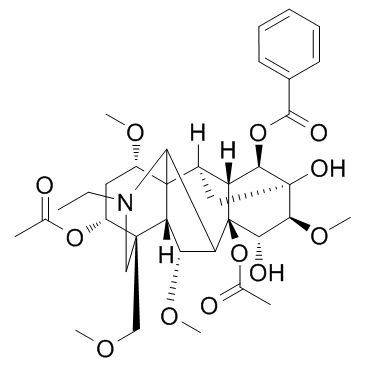 Flaconitine (Acetylaconitine) 化学構造