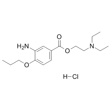 Proparacaine Hydrochloride (Proxymetacaine Hydrochloride) Chemische Struktur
