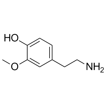 3-Methoxytyramine (3-O-methyl Dopamine)  Chemical Structure