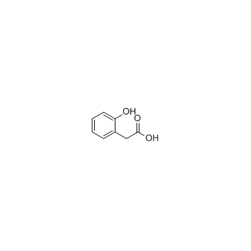 2-Hydroxyphenylacetic acid Chemische Struktur