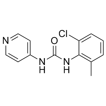 N-(2-Chloro-6-methylphenyl)-N'-4-pyridinylurea Chemische Struktur