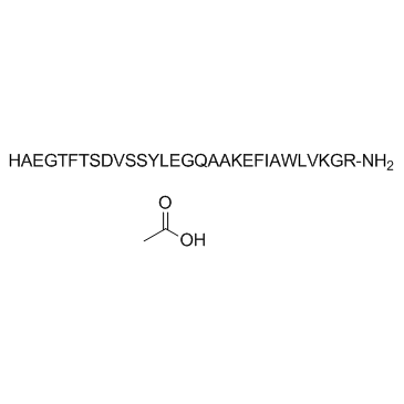 GLP-1(7-36) Acetate (Human GLP-1-(7-36)-amide Acetate) التركيب الكيميائي