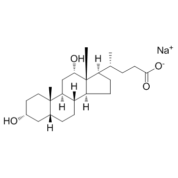 Deoxycholic acid sodium salt (Sodium deoxycholate)  Chemical Structure