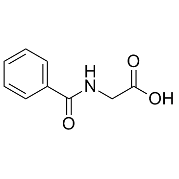 Hippuric acid (2-Benzamidoacetic acid) 化学構造