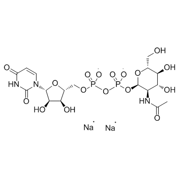 UDP-GlcNAc Disodium Salt Chemische Struktur