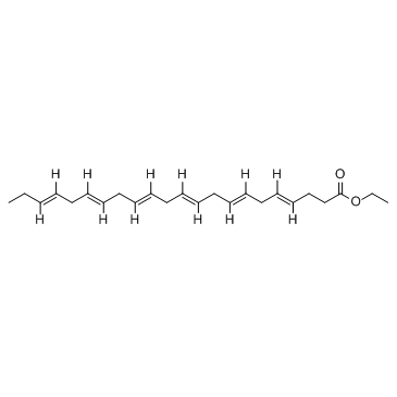 Ethyl docosa-4,7,10,13,16,19-hexaenoate Chemische Struktur