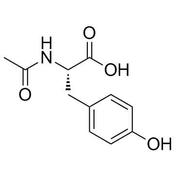 N-Acetyl-L-tyrosine 化学構造