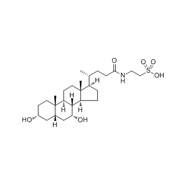 Taurochenodeoxycholic acid (12-Deoxycholyltaurine)  Chemical Structure