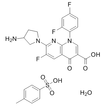 Tosufloxacin tosylate hydrate (A-61827 tosylate hydrate) 化学構造