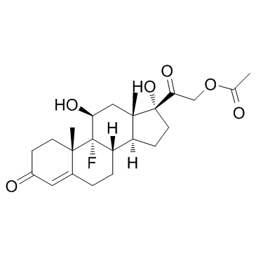 Fludrocortisone acetate (9α-Fludrocortisone acetate) Chemical Structure