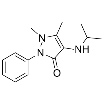 Ramifenazone (Isopropylaminoantipyrine) 化学構造