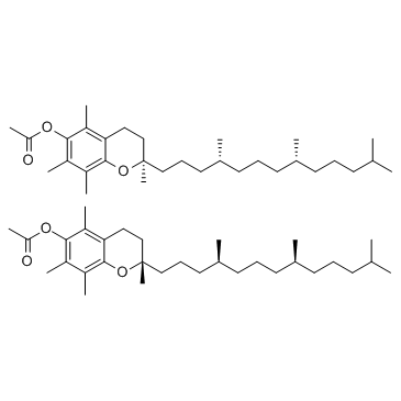 DL-α-Tocopherol acetate (Vitamin E acetate) Chemische Struktur
