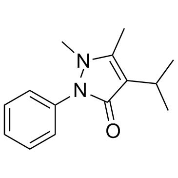 Propyphenazone (4-Isopropylantipyrine) 化学構造