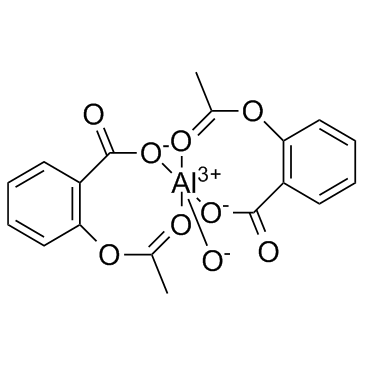 Aspirin Aluminum (Aluminum diacetylsalicylate) Chemische Struktur