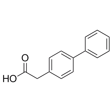 Felbinac (4-Biphenylacetic acid) Chemische Struktur