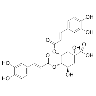 4,5-Dicaffeoylquinic acid (Isochlorogenic acid C)  Chemical Structure