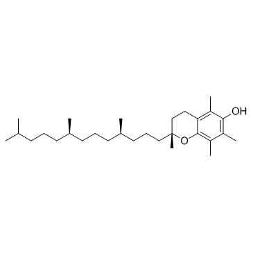 (+)-α-Tocopherol (D-α-Tocopherol) التركيب الكيميائي