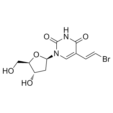 Brivudine (Bromovinyldeoxyuridine)  Chemical Structure