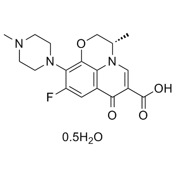 Levofloxacin hydrate (Levofloxacin hemihydrate) Chemical Structure