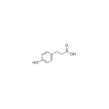 Desaminotyrosine (3-(4-Hydroxyphenyl)propionic acid) 化学構造
