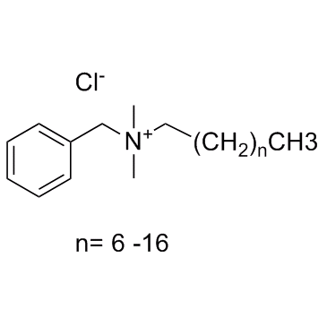 Benzalkonium chloride (Alkyldimethylbenzylammonium chloride) Chemische Struktur