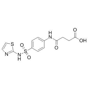 Succinylsulfathiazole (Succinylsulphathiazole) Chemische Struktur