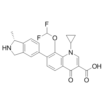 Garenoxacin (BMS284756) 化学構造