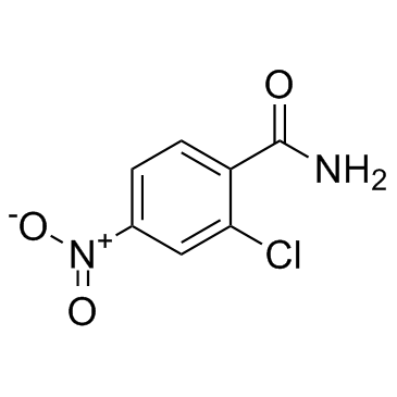 Aklomide (2-Chloro-4-nitrobenzamide) 化学構造