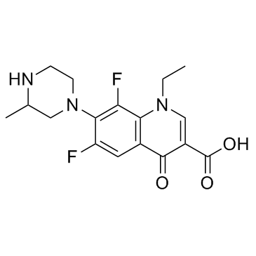 Lomefloxacin (SC47111A) Chemical Structure