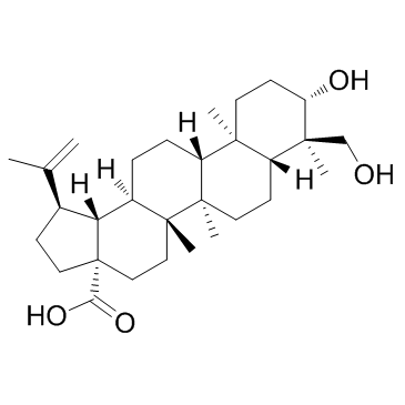 23-Hydroxybetulinic acid (Anemosapogenin)  Chemical Structure