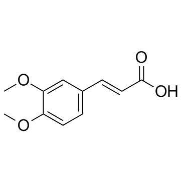 3,4-Dimethoxycinnamic acid (O-Methylferulic acid)  Chemical Structure